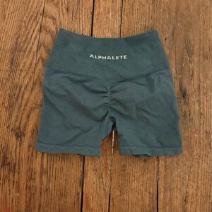 Alphalete Amplify Women's Teal Bike Shorts